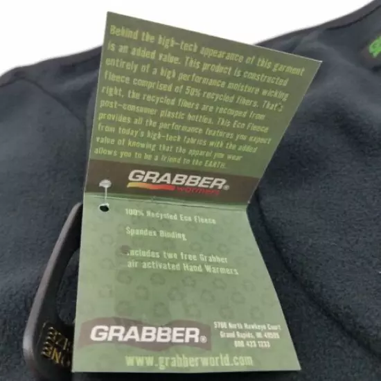  GRABBER Mens/ Womens Heated Neck GAITOR Black One Size NECK /HEAD WARMERS NEW 