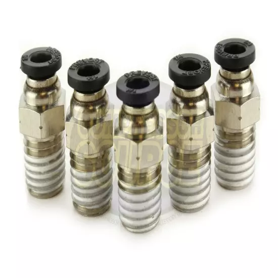 5 Pc 1/4" Male NPT x 1/4 OD Tube Female Push In To Lock Connect Fitting Straight