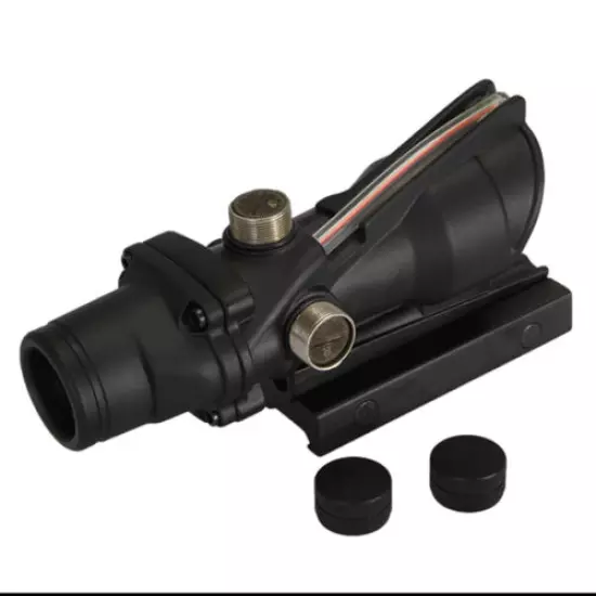 ACOG 4X32 Fiber Source Red Illuminated Scope Tactical Chevron Reticle US SHIP