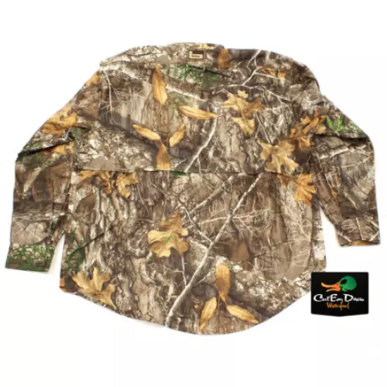 NEW BANDED GEAR MID WEIGHT HUNTING SHIRT REALTREE EDGE CAMO LARGE