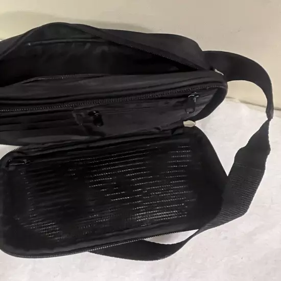 Samsonite VTG Travel Pouch Money Holder Fanny Pack Crossbody Bag Black Adjusts