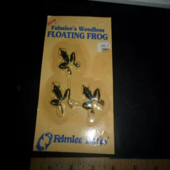  Vintage Felmlee's Weedless Floating Frog Lures