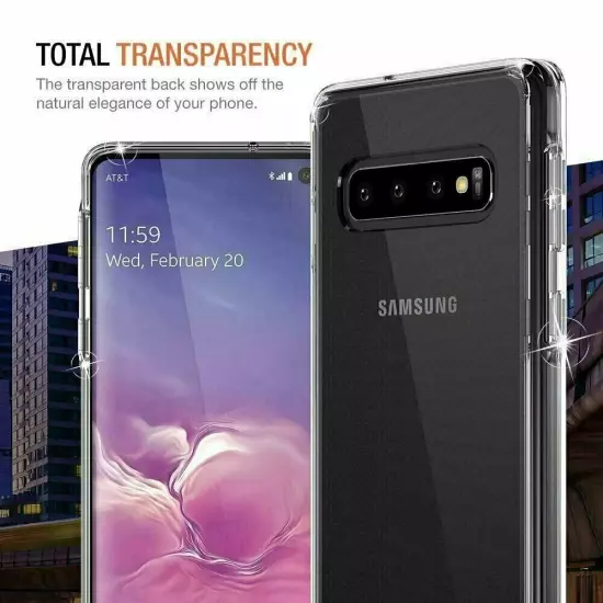 For Galaxy S10e S10 Plus S10 5G Clear Case Shock Absorption TPU Soft Cover