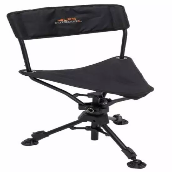 Hunting Blind Chair 360 Swiveling Stool with Backrest Deer Turkey Duck Hunt Seat