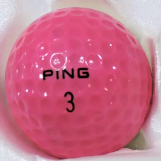 PING GOLF BALL - PINK AND CREAM