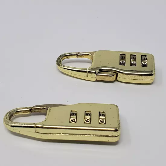 Destinations Locks 3-Dial Resettable Combination for Luggage Set of 2 - Vtg READ