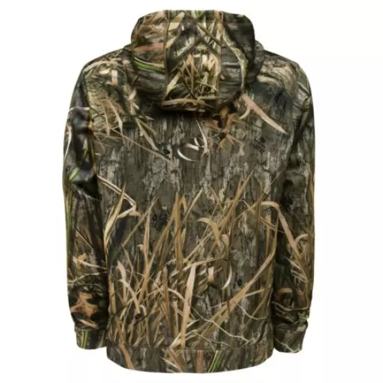 Mossy Oak Men's Performance Fleece Camo Hoodie, Hunting Clothes for Men