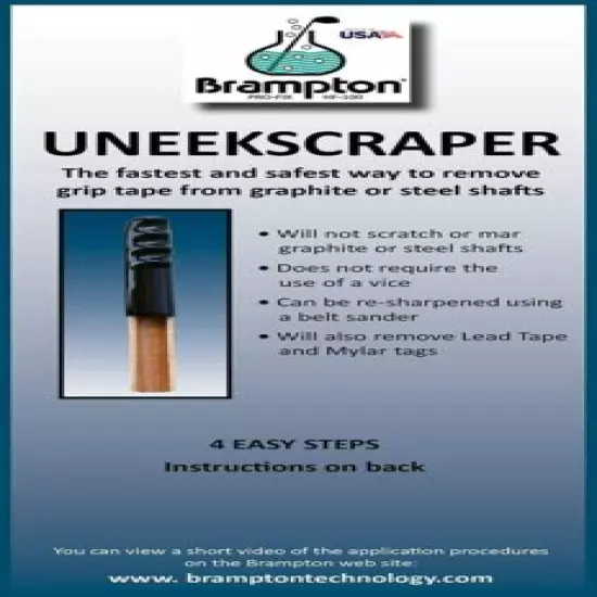 Brampton Uneekscraper Golf Grip Tape Remover – Fastest Way to Remove Tape