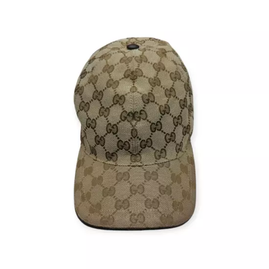 Gucci Original GG Canvas Baseball Hat with Web - Natural