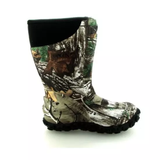 Ranger Pike Zip Kid's Realtree AP 100% Waterproof Boots Size 2 Brand New In Box