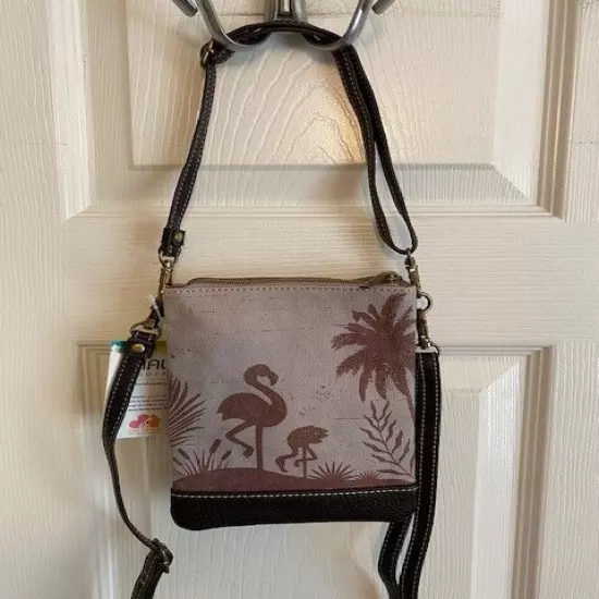 NEW ITEM!! NEW LISTING!! CHALA FLAMINGO GROUP DOUBLE POCKET CELL PHONE BAG