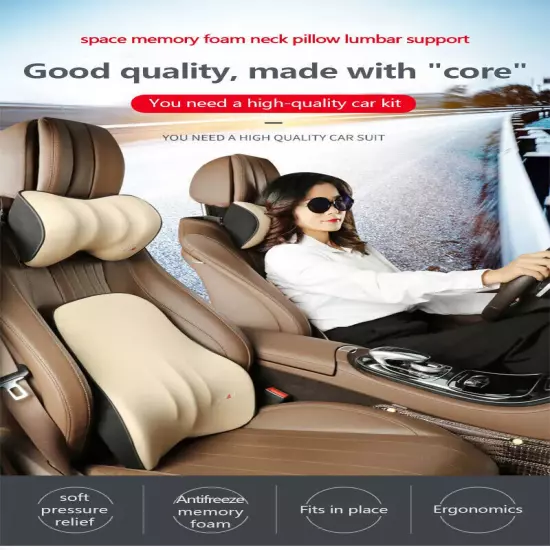 Car Driver Pillow Lumbar Support Back Cushion Car Seat Neck Pillow Auto Pillow