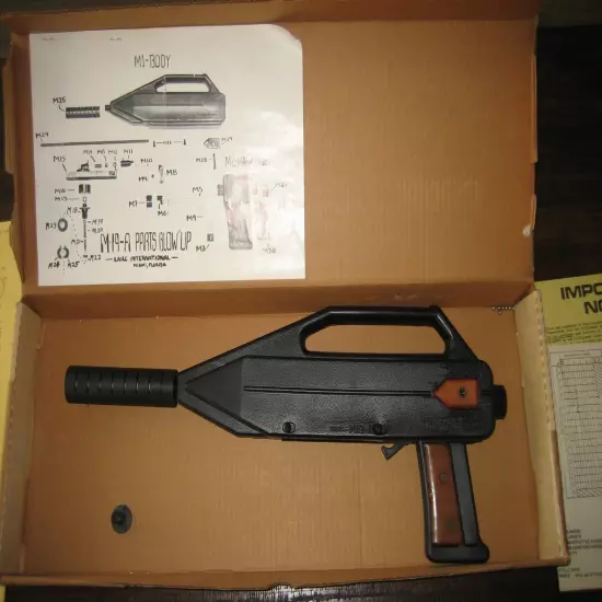 LARC International M-19A Annihilator BB Gun Pistol Vintage with Box & all Papers