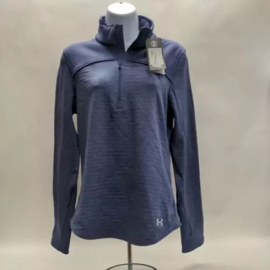 Under Armour Women Gamut 1/4 Zip Faded Ink Running Top Sweatshirt SMALL NWT