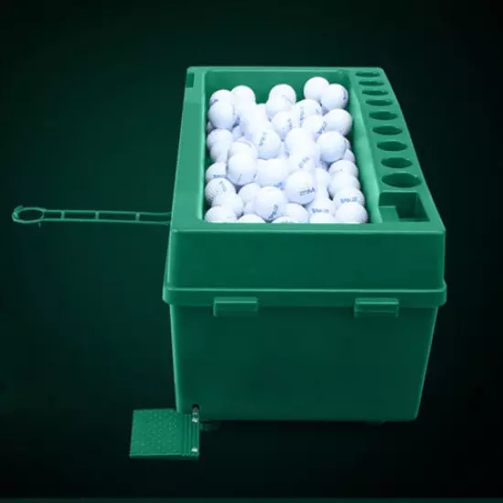 Green Golf Ball Dispenser Powerless Electricity-Less Golf Ball Automatic Machine