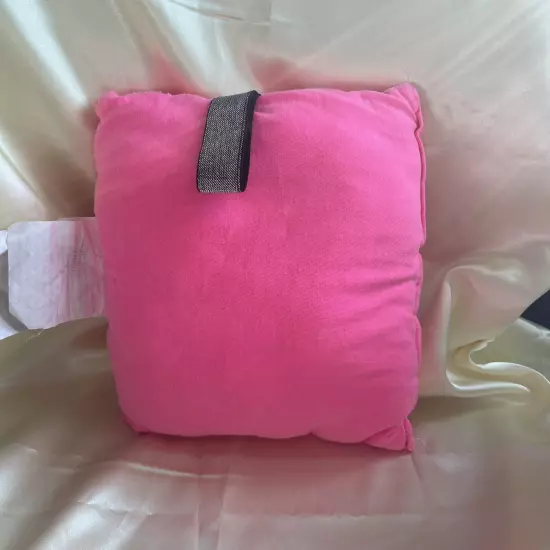 Black Princess Two Pack Travel pillows. Pink (9.5x8) And Blue Jean (7.5x8).