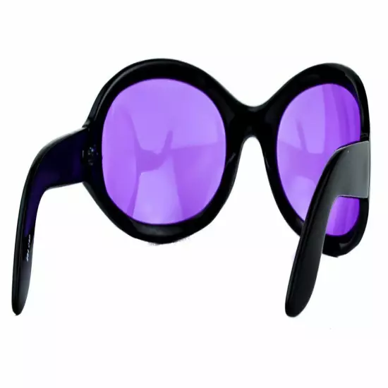 New Purple Oversized Oval Sunglasses Club Rave Party DJ Pon 3 Alternative Grunge