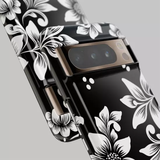 Black & White Floral Style - Tough Cases