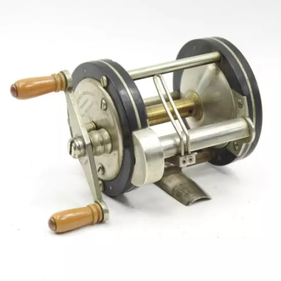 Vintage German Silver Yale "King Level Winding" Fishing Reel.