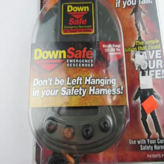 Down Safe Emergency Descender 120-200 lbs. New in Package