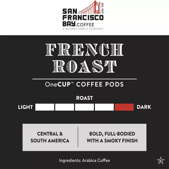 San Francisco Bay Compostable Coffee Pods - French Roast (80 Ct) K Cup Compat...