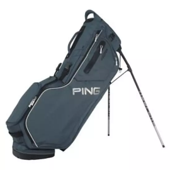 NEW 2022 PING HOOFER 201C DOUBLE STRAP STAND BAG SLATE/WHITE/SILVER