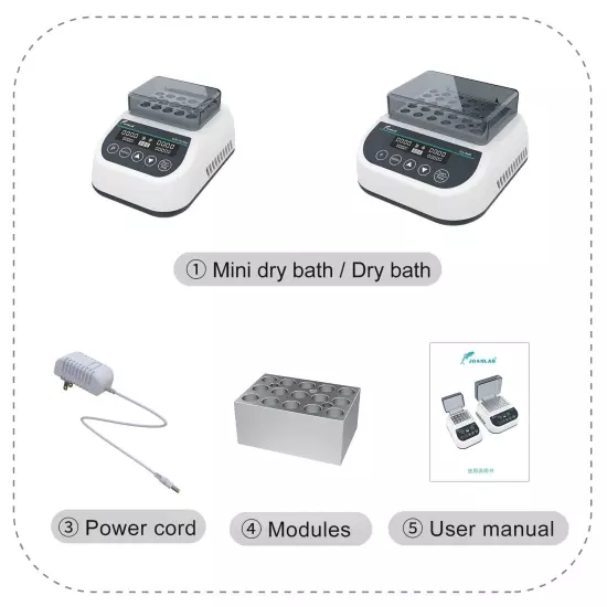 Mini Dry Bath Incubator with Heating&Cooling Function Digital Laboratory Ther...