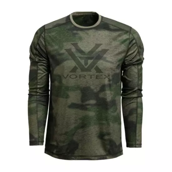 VORTEX Mens Sun Slayer Long Sleeve Forest Camo Shirt (121-19-FCA)