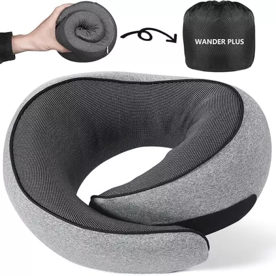 Wander Plus Travel Pillow Neck Pillow for Traveling Airplane, Free Shipping