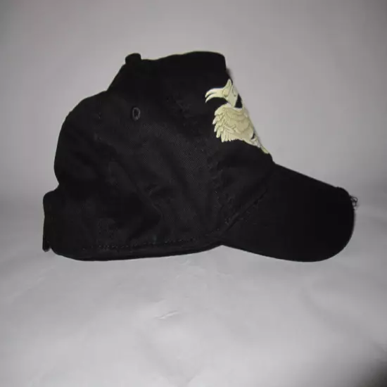 Distressed CAC Rock N Rolled EST 1968 Adjustable Black Hat