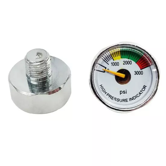 Paintball Pcp Air Rifle Pressure Gauge Micro Manometer 1/8" NPT Threads