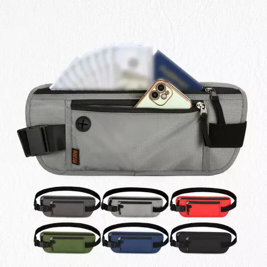 Travel Money Belt RFID Blocking Sports Waist Bag Fanny New Pack Hidden Wallet