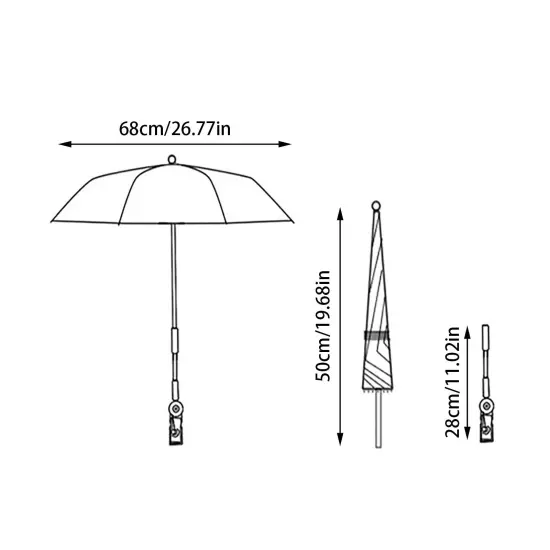 Baby Stroller Sun Parasols Bohemian Sun Folding Umbrella Pushchair Umbrella