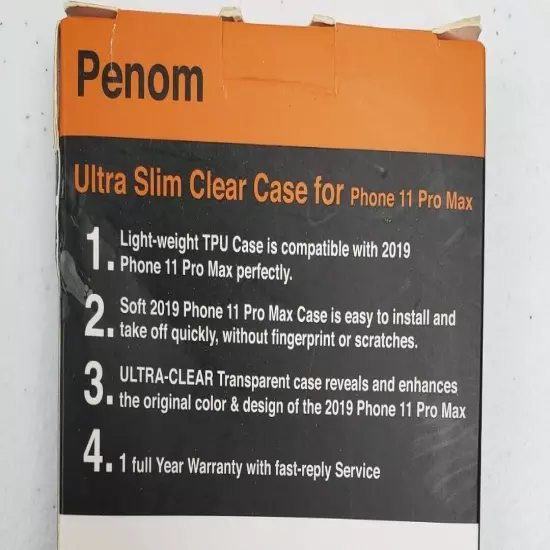 Penom iPhone 11 Pro Max Ultra Slim Phone Case Clear