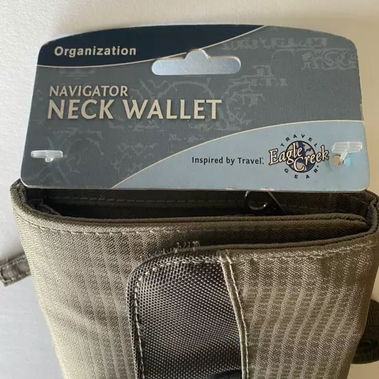 Eagle Creek Navigator Neck Wallet Organization Travel - Clay/Coffee