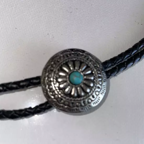 Bolo Tie Silver Tone