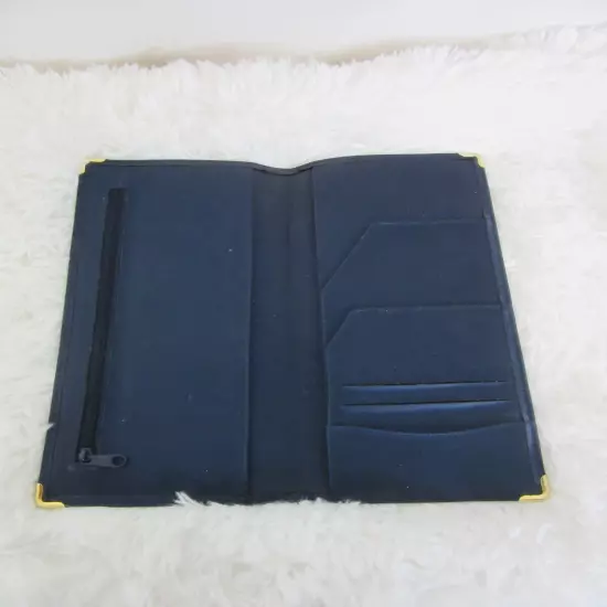 Seabourn Travel Wallet Passport Document Portfolio Organizer Navy Nylon