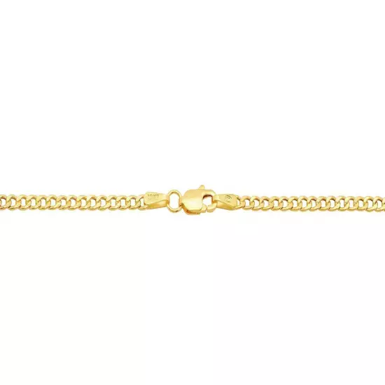 BRAND NEW 10k Yellow Gold 2mm-7.5mm Cuban Curb Link Chain Necklace16"-30" Hollow