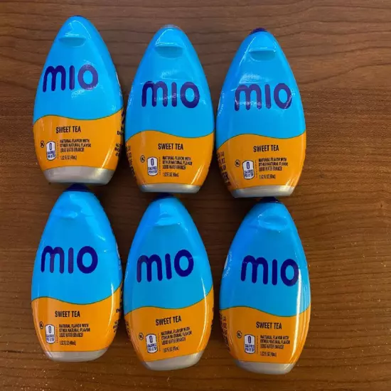 6 Bottles Mio Sweet Tea Liquid Water Enhancer 1.62 FL OZ BB 3/25