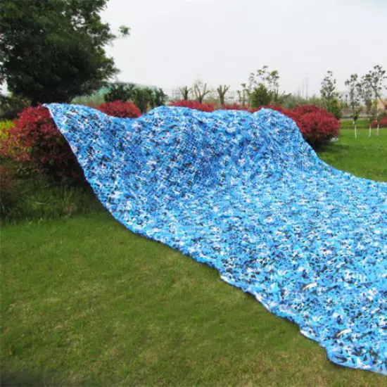 Military Camouflage Net Hunting Camping Blue Camo Army Shooting Hide Cover Net