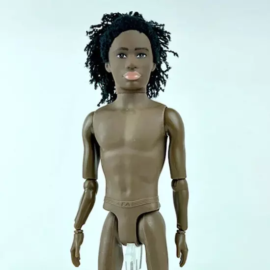 1:6 BJD Dolls Chocolate Movable Jointed Nude Doll Body Black Hair Heads Kid Toys