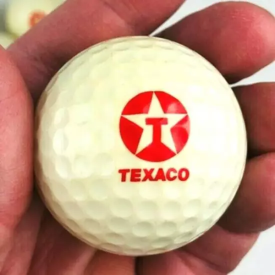 Vintage Texaco Logo Golf Balls Spalding Oil & Gas Advertising T Star *Qc