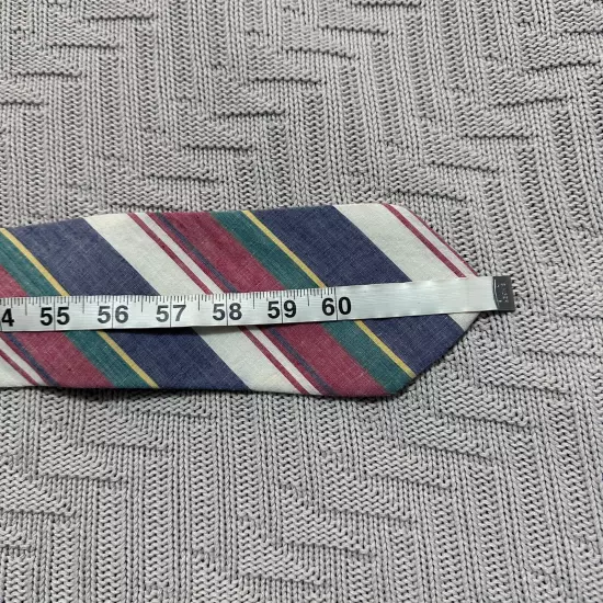 Vintage Haspel striped summer cotton tie 