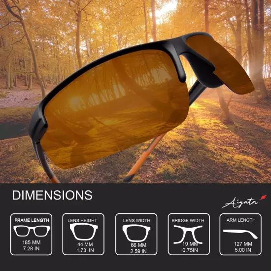 Clearance Sports Sunglasses for Men UV Protection, Retro Sunglasses, Wrap Around