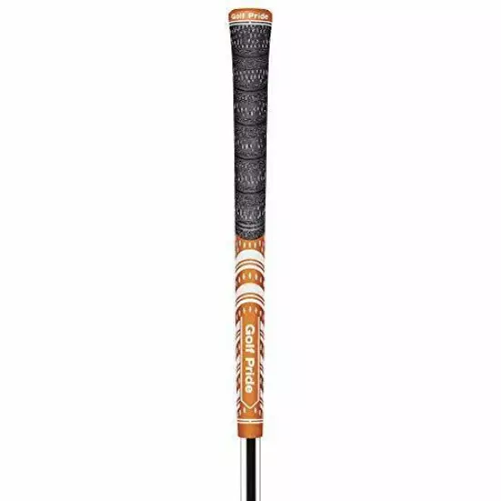 Golf Pride MCC Multi Compound Teams Golf Grip (Dark Orange/White)