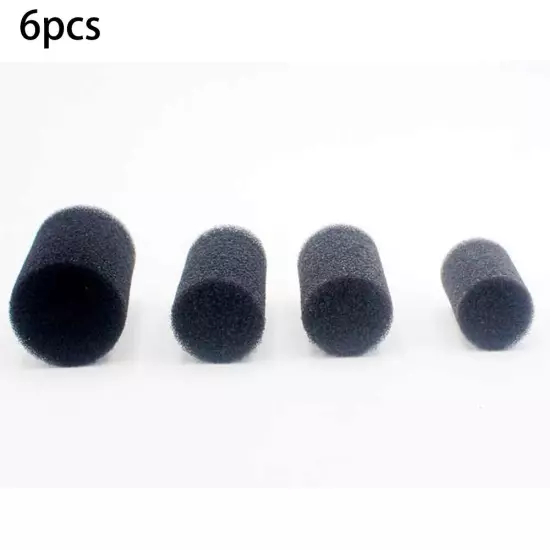 6x Overflow Filter Box Intake Round Pre-Filter Foam Sponge Fish Aquarium Replace