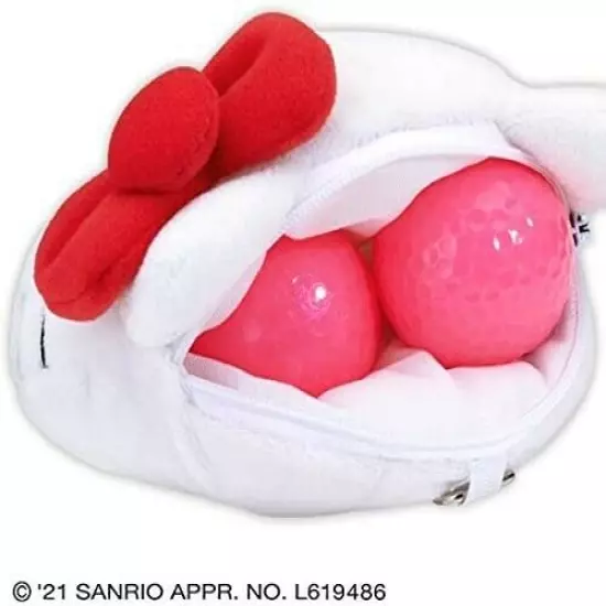 Sanrio Hello Kitty Golf Accessory Pouch Character Goods Golf Ball Case JAPAN