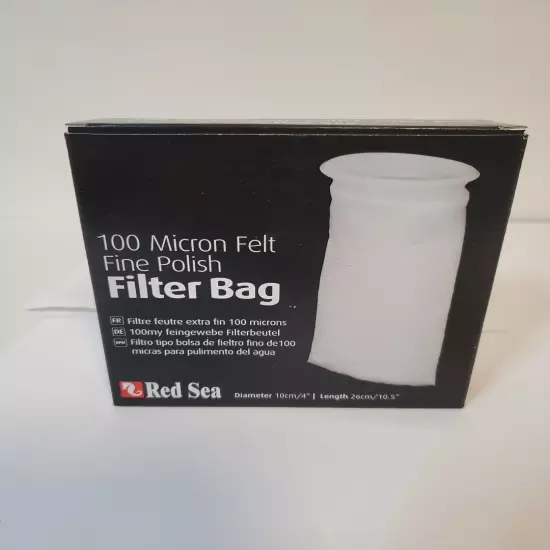 Red Sea 100 Micron Felt Fine Polish Filter Bag 4" X 10.5"