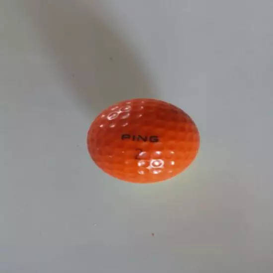 Vintage PING GOLF BALL Orange Yellow Display No LOGO 