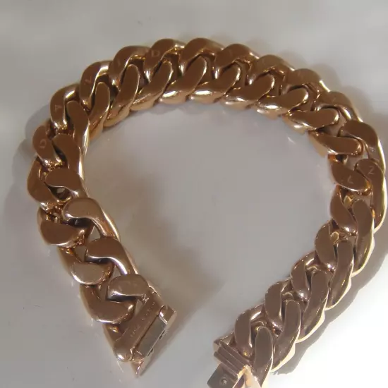 $42,500 DAVID YURMAN 18K ROSE GOLD MENS 10tcw COGNAC DIAMOND BRACELET